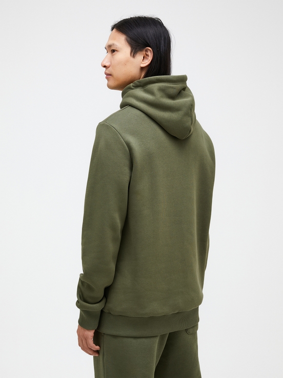 Green Men Peak Performance Original Small Logo Hood Hoodie | US-TPQLV0945