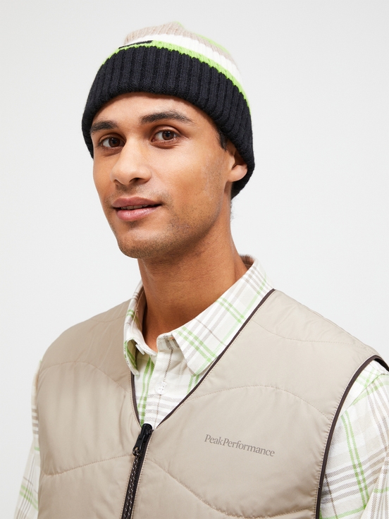 Green / Beige / Black Men Peak Performance Traverse Hat | US-GDOIP2754