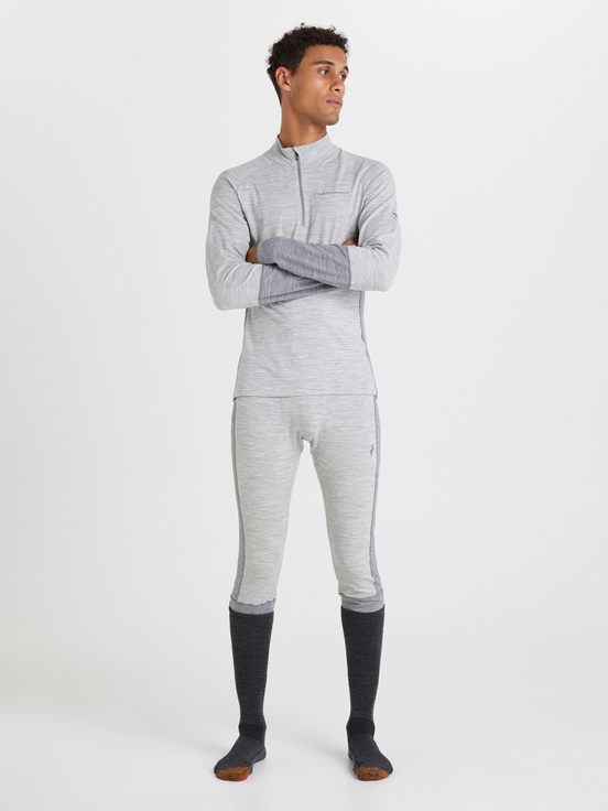 Grey Men Peak Performance Magic 7/8 Long Johns Base Layer Pants | US-XDNZM9104