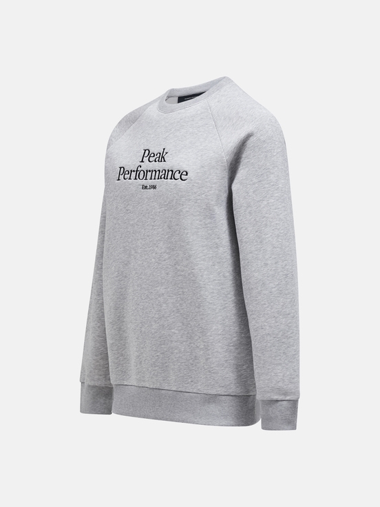 Grey Men Peak Performance Original Crew Sweatshirt | US-NBTAG3984