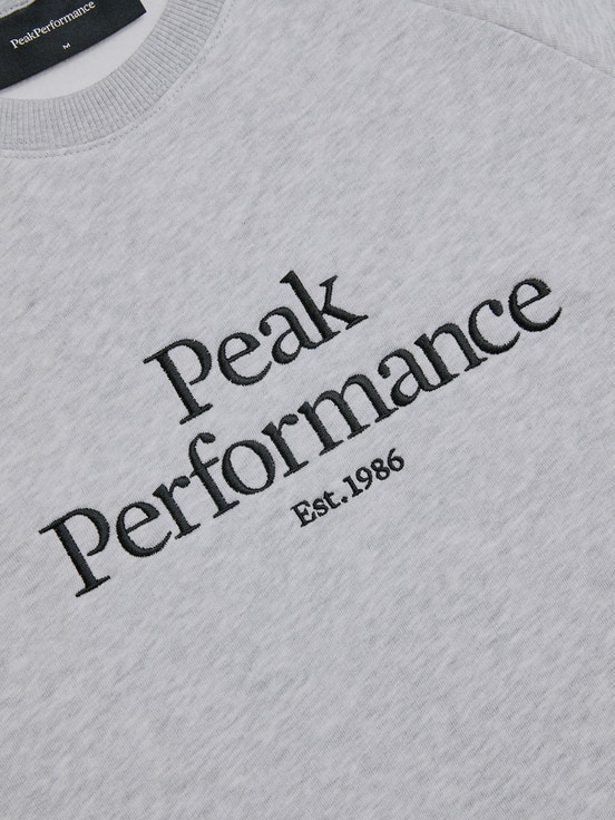 Grey Men Peak Performance Original Crew Sweatshirt | US-NBTAG3984