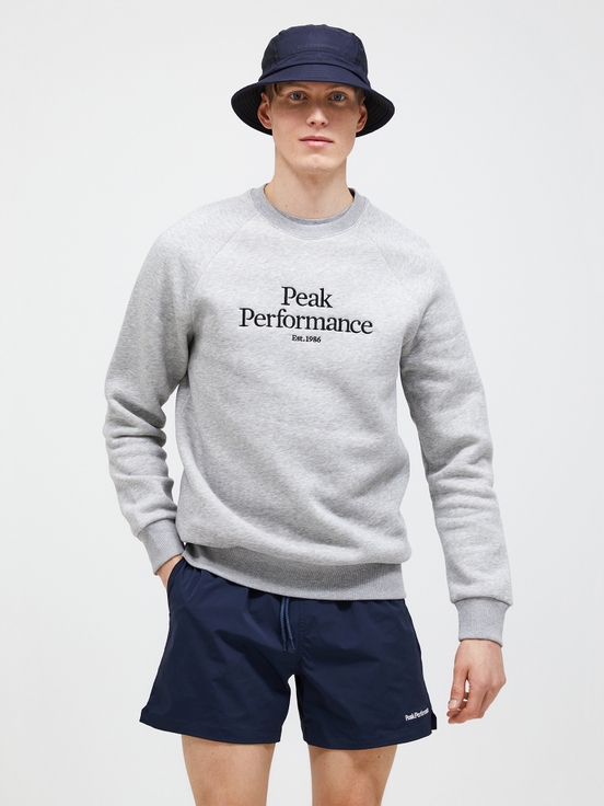 Grey Men Peak Performance Original Crew Sweatshirt | US-NBTAG3984