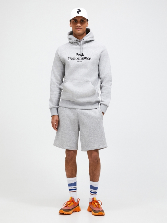 Grey Men Peak Performance Original Hoodie | US-OLPZQ6087