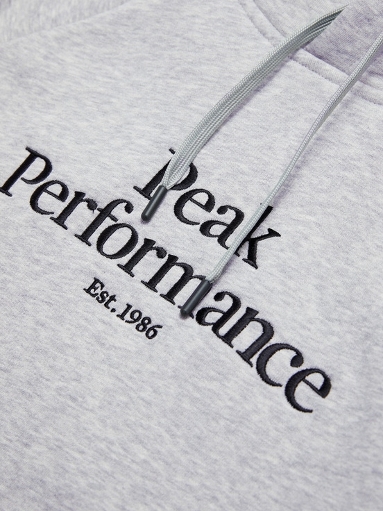 Grey Men Peak Performance Original Hoodie | US-OLPZQ6087