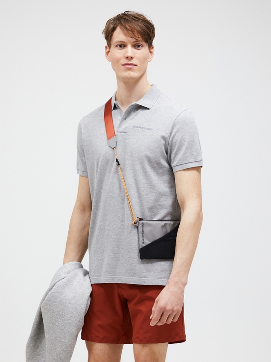 Grey Men Peak Performance Original Polo Shirts | US-TUWQX1572