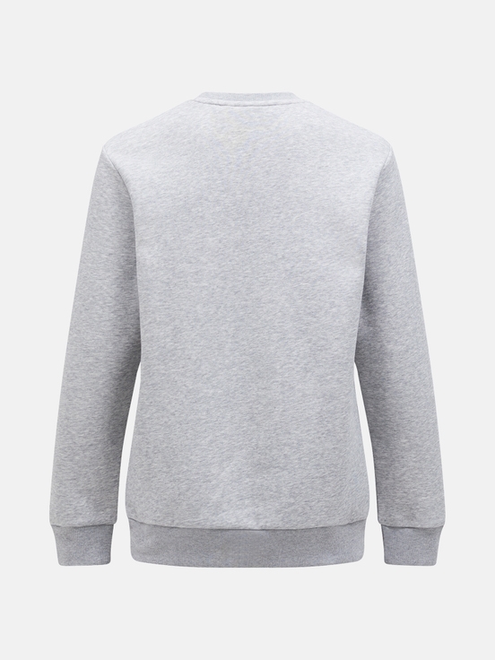 Grey Men Peak Performance Original Small Logo Crew Sweatshirt | US-KTWIG4856