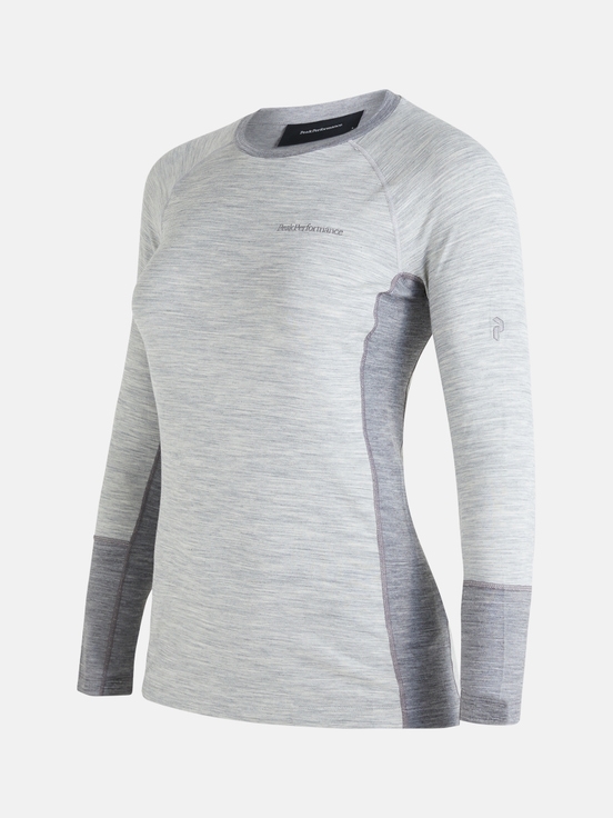 Grey Women Peak Performance Magic Crew Base Layer | US-ZPDUR1356