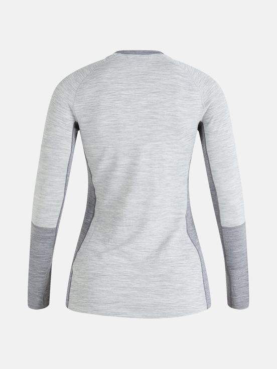 Grey Women Peak Performance Magic Crew Base Layer | US-ZPDUR1356