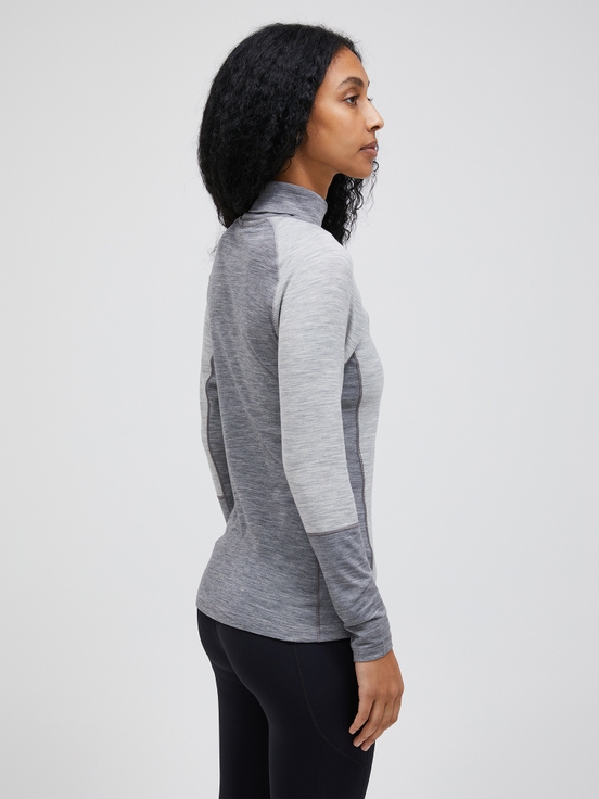 Grey Women Peak Performance Magic Rollneck Base Layer | US-LIYFW6198