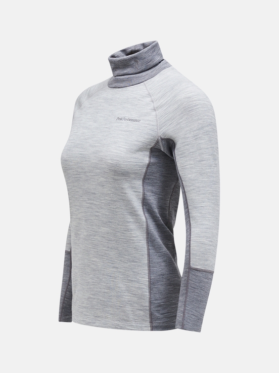 Grey Women Peak Performance Magic Rollneck Base Layer | US-LIYFW6198