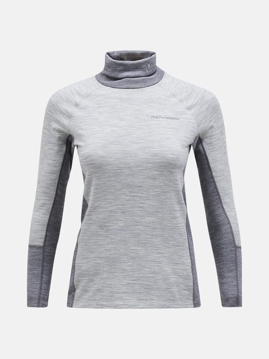 Grey Women Peak Performance Magic Rollneck Base Layer | US-LIYFW6198