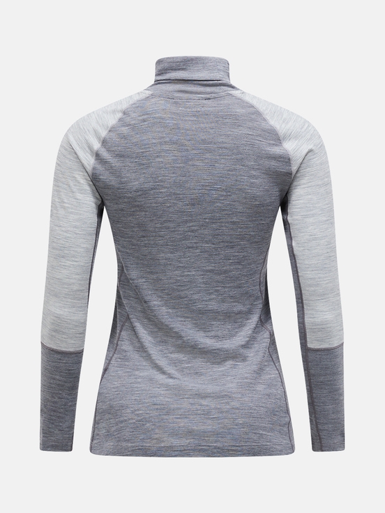 Grey Women Peak Performance Magic Rollneck Base Layer | US-LIYFW6198