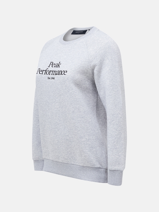 Grey Women Peak Performance Original Crew Sweatshirt | US-TVYOX0614