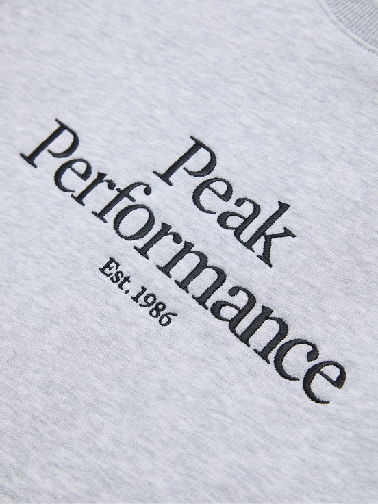 Grey Women Peak Performance Original Crew Sweatshirt | US-TVYOX0614