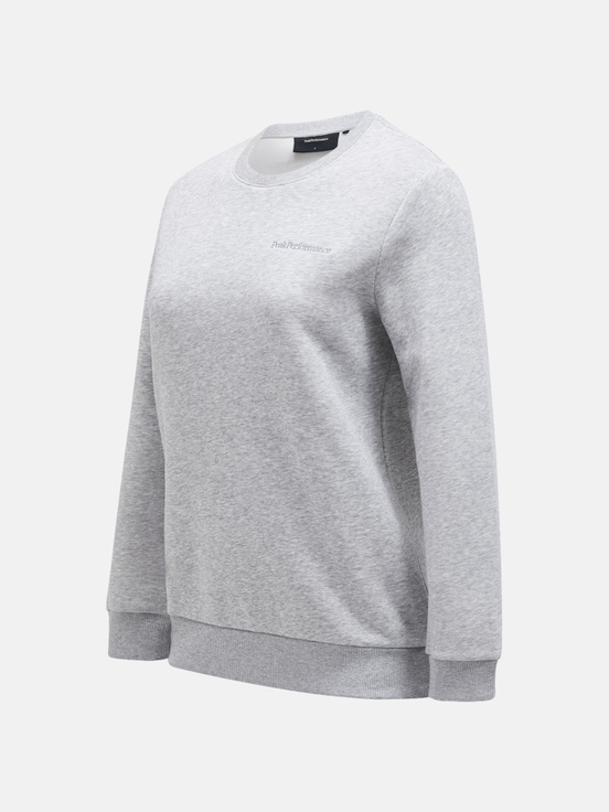 Grey Women Peak Performance Original Small Logo Crew Sweatshirt | US-GJEKP1902