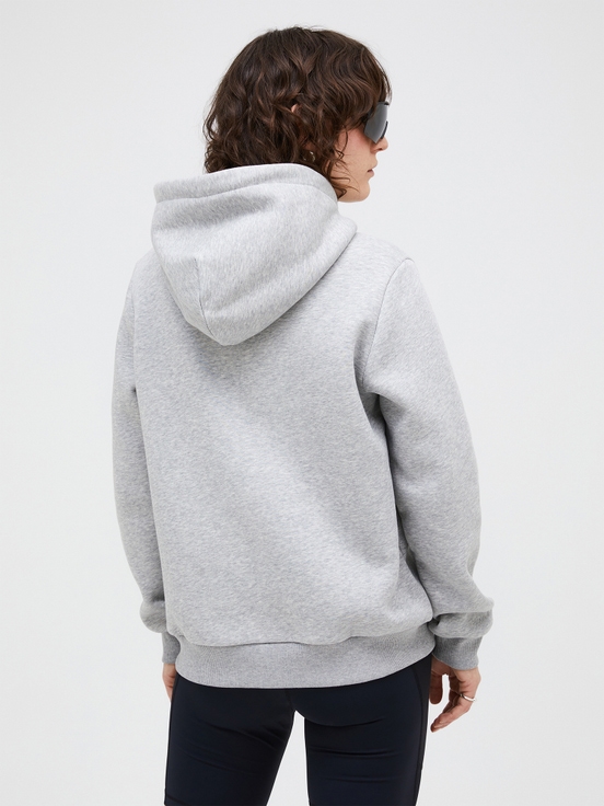 Grey Women Peak Performance Original Small Logo Zip Hoodie | US-QVNKY7042