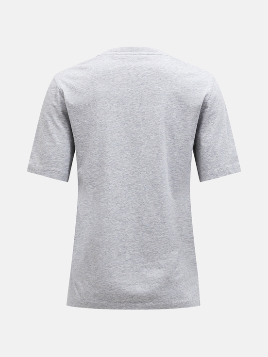 Grey Women Peak Performance Original Small Logo T-shirt | US-GDHBV3946