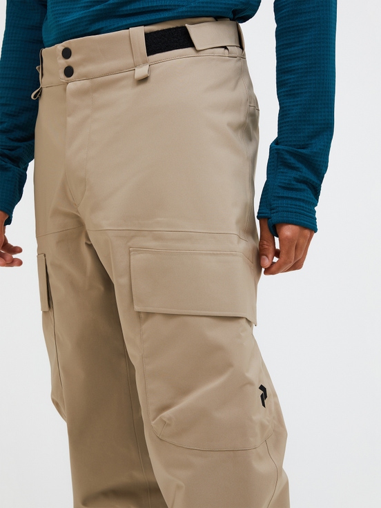 Khaki Men Peak Performance Edge 2l Insulated Shell Ski Pants | US-SDVKA3186