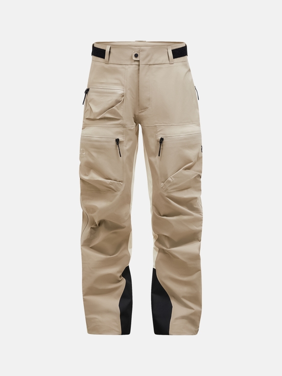 Khaki Men Peak Performance Vislight Gore-tex C-knit 3l Shell Ski Pants | US-GFCNS1273