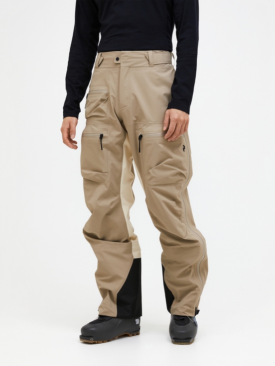 Khaki Men Peak Performance Vislight Gore-tex C-knit 3l Shell Ski Pants | US-GFCNS1273