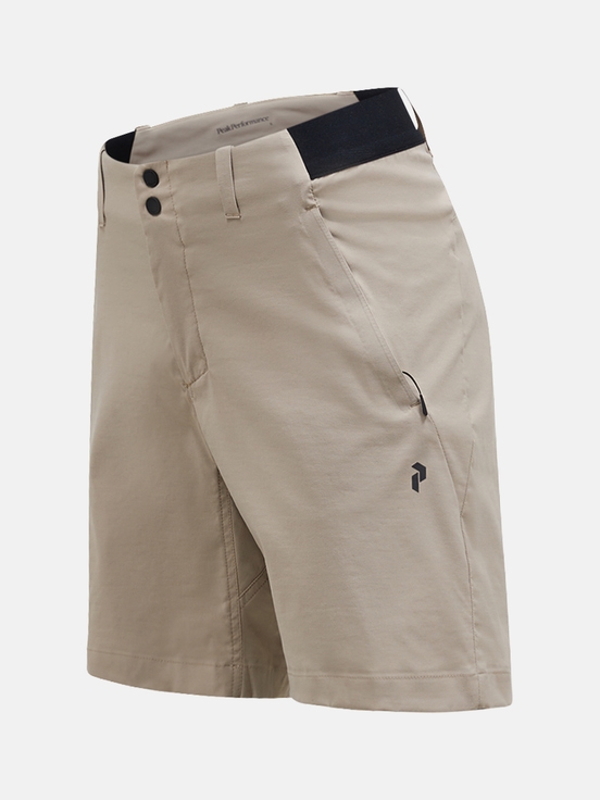 Khaki Women Peak Performance Commuter Shorts | US-FXYOT1092