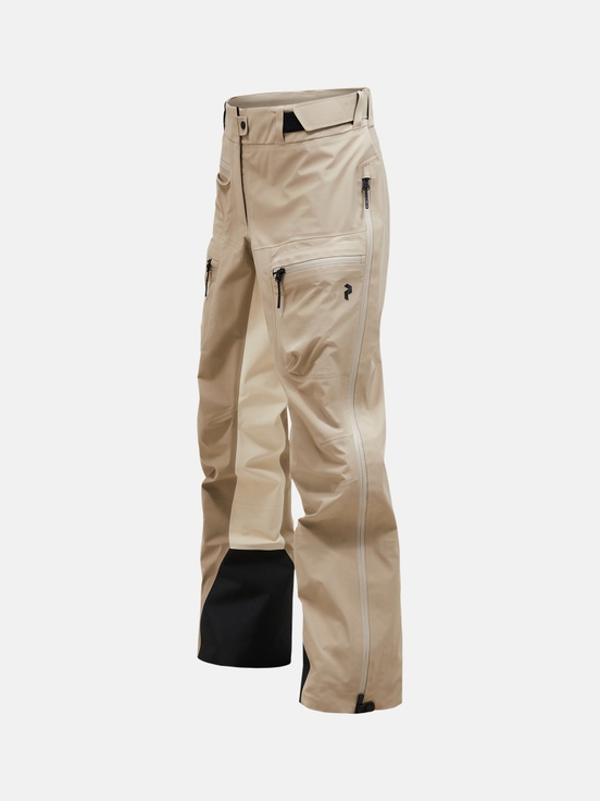 Khaki Women Peak Performance Vislight Gore-tex C-knit 3l Shell Ski Pants | US-KBNYZ8491