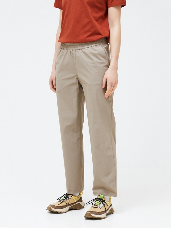 Khaki Women Peak Performance Woven Stretch Pants | US-RLTPJ0634