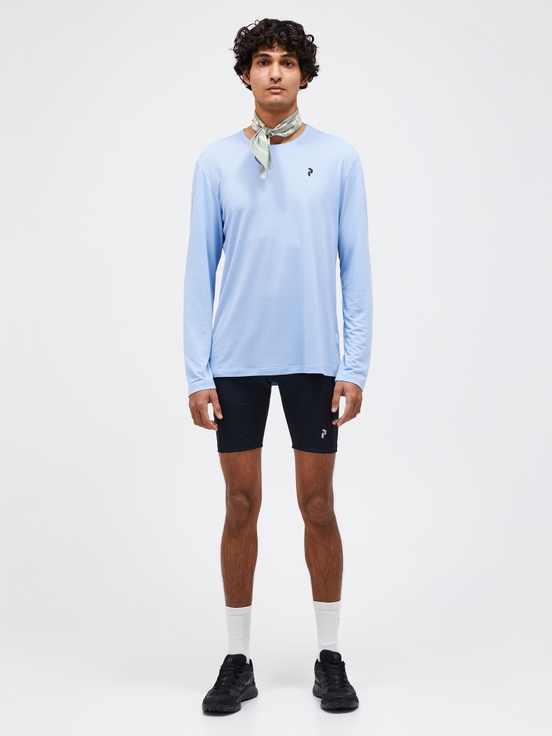 Light Blue Men Peak Performance Polartec® Delta™ Longsleeve T-shirt | US-RGLVH0739