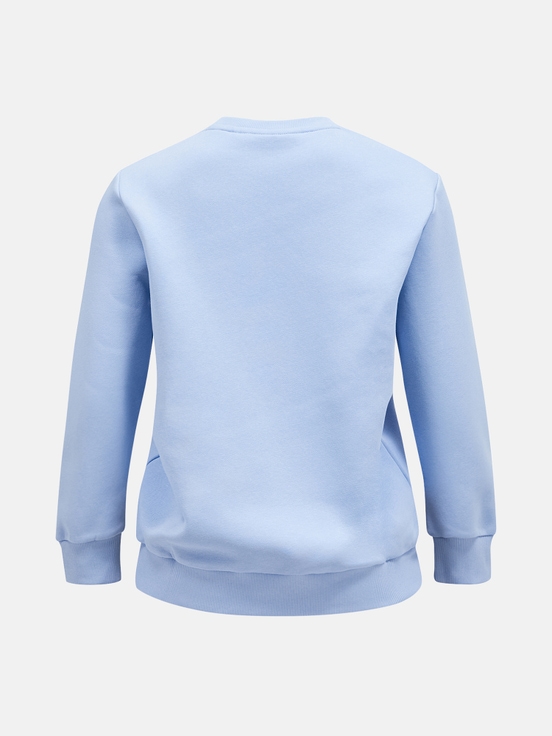 Light Blue Women Peak Performance Original Small Logo Crew Sweatshirt | US-OMHDA2138