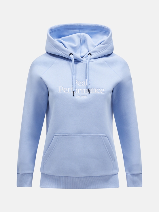 Light Blue Women Peak Performance Original Hoodie | US-LQNYM2680