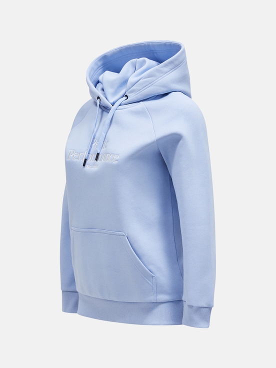 Light Blue Women Peak Performance Original Hoodie | US-LQNYM2680