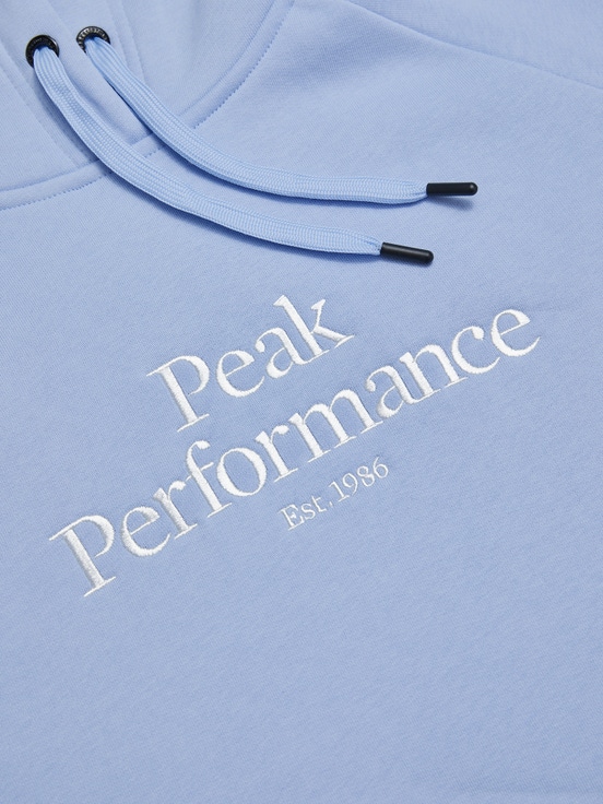 Light Blue Women Peak Performance Original Hoodie | US-LQNYM2680