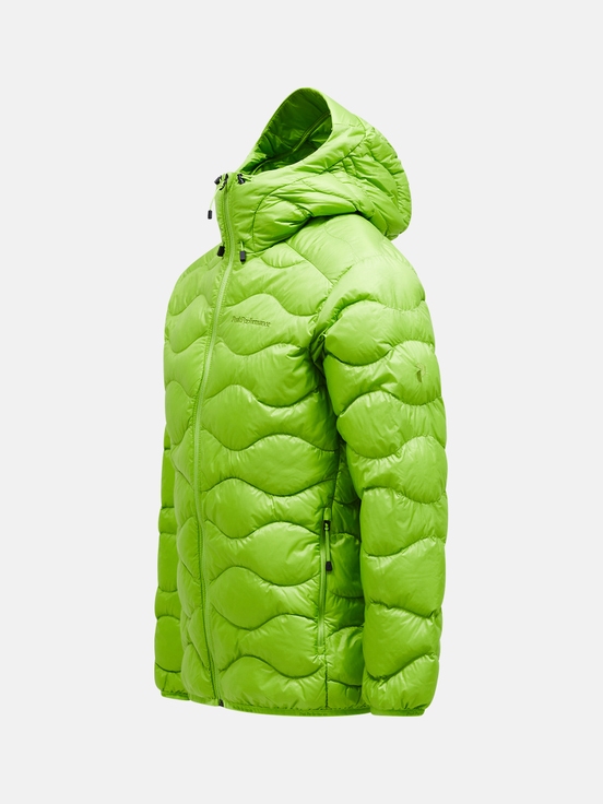 Light Green Men Peak Performance Helium Hood Down Jacket | US-UJFCO4259