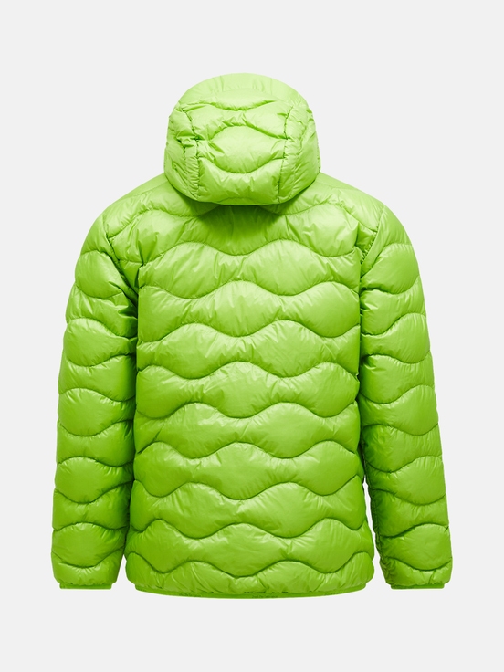 Light Green Men Peak Performance Helium Hood Down Jacket | US-UJFCO4259