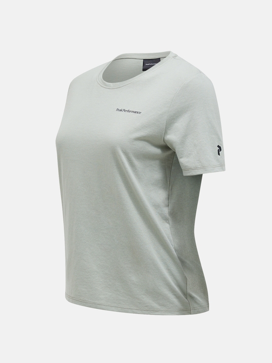 Light Green Women Peak Performance Explore Logo T-shirt | US-AWTUL3692