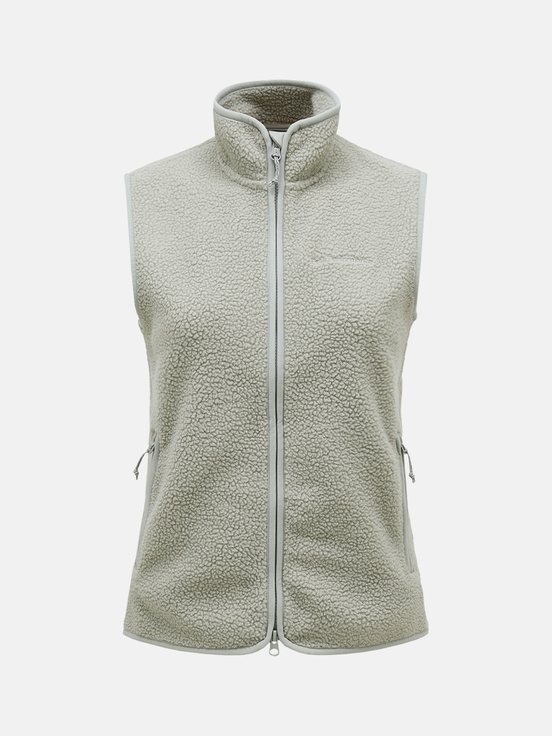 Light Green Women Peak Performance Pile Vest | US-ADREK9147