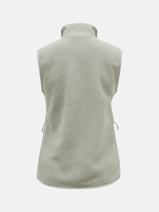 Light Green Women Peak Performance Pile Vest | US-ADREK9147