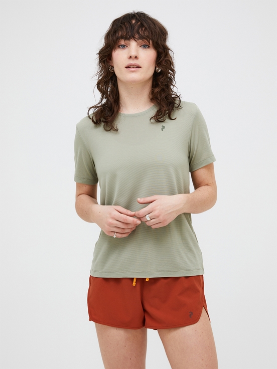 Light Green Women Peak Performance Polartec® Delta™ Shortsleeve T-shirt | US-ACVOU4195