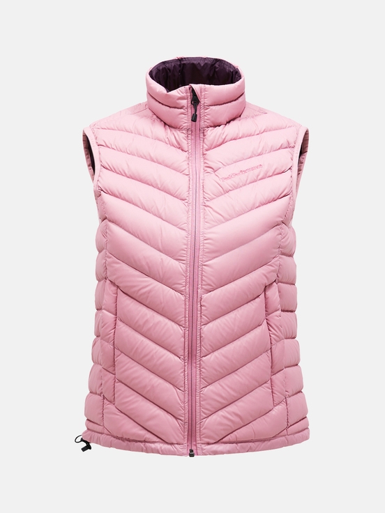 Light Pink Women Peak Performance Frost Down Vest | US-SFWMP8491