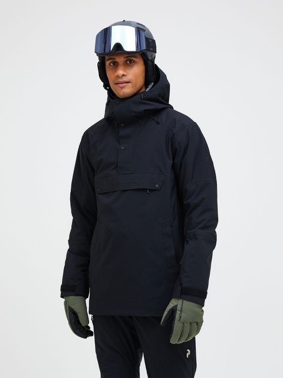 Navy Men Peak Performance 2l Shell Anorak Shell Jacket | US-AOBLK0468