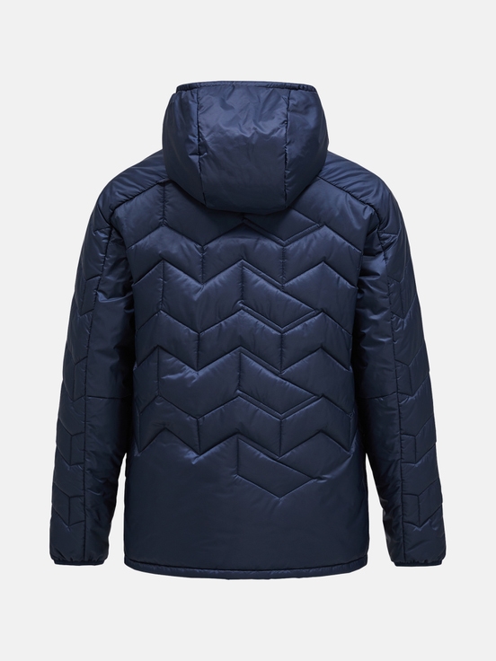 Navy Men Peak Performance Elevate Hood Down Jacket | US-JATPW0165