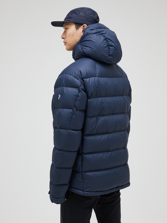 Navy Men Peak Performance Frost Down Jacket | US-KEJPN1548