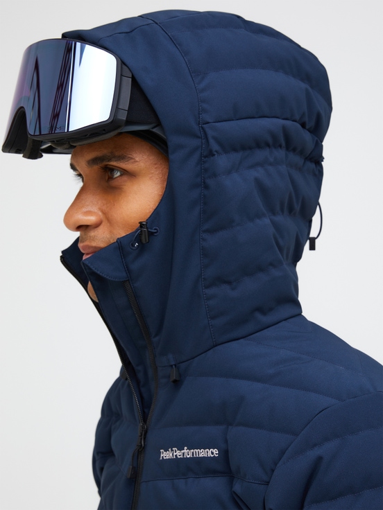 Navy Men Peak Performance Frost Down Ski Jacket | US-FJYRD5837