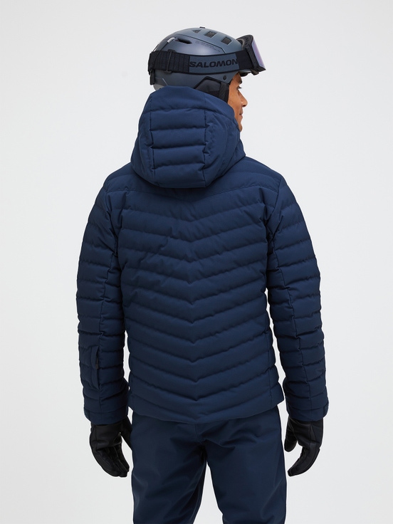 Navy Men Peak Performance Frost Down Ski Jacket | US-FJYRD5837