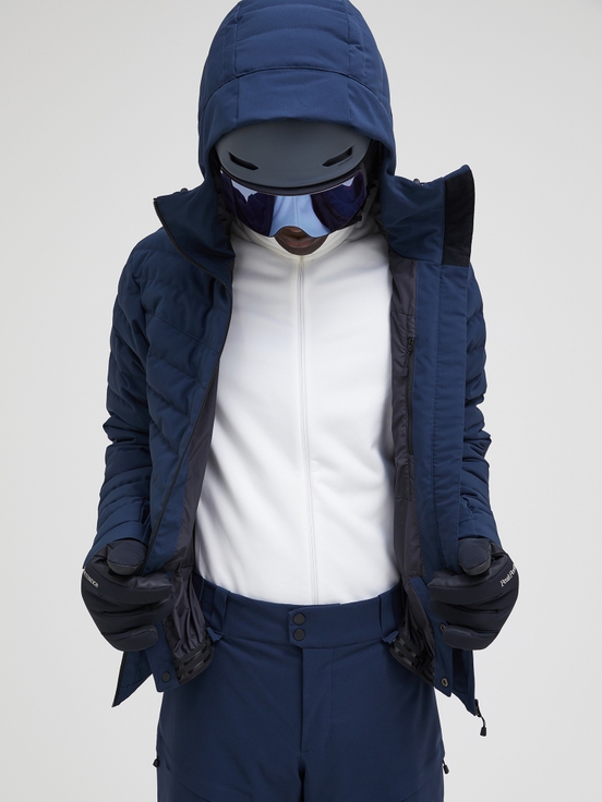 Navy Men Peak Performance Frost Down Ski Jacket | US-FJYRD5837