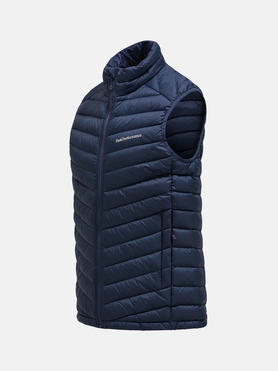 Navy Men Peak Performance Frost Down Vest | US-RTEQY7869