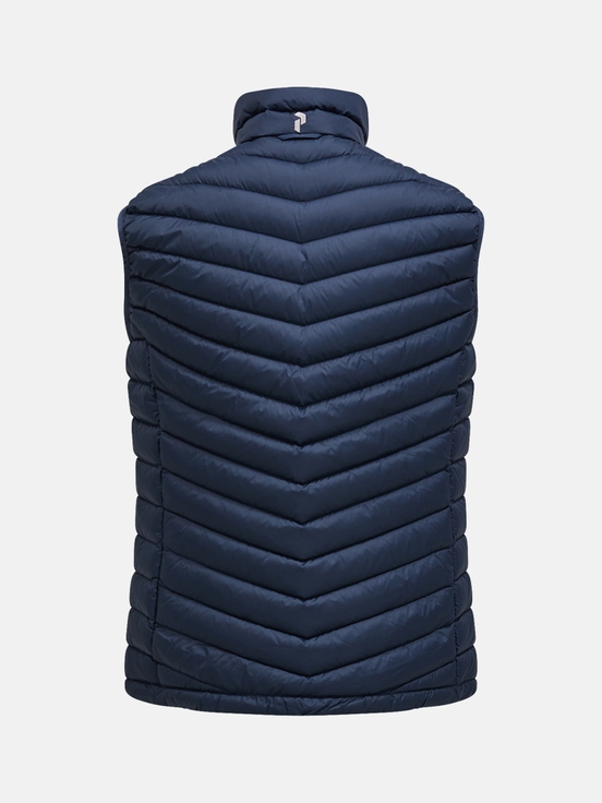 Navy Men Peak Performance Frost Down Vest | US-RTEQY7869