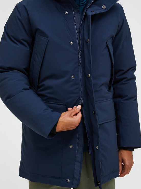 Navy Men Peak Performance Ground 2l Down Shell Parka | US-PBEXQ4968