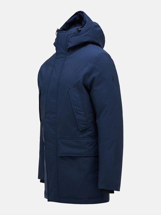 Navy Men Peak Performance Ground 2l Down Shell Parka | US-PBEXQ4968