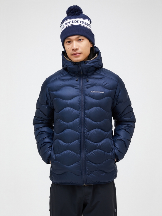 Navy Men Peak Performance Helium Hood Down Jacket | US-INEPW3201